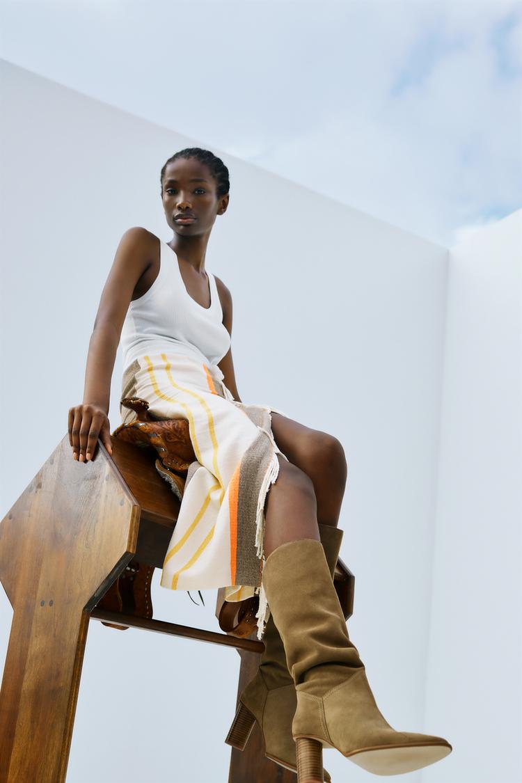 Bottines beige zara clearance